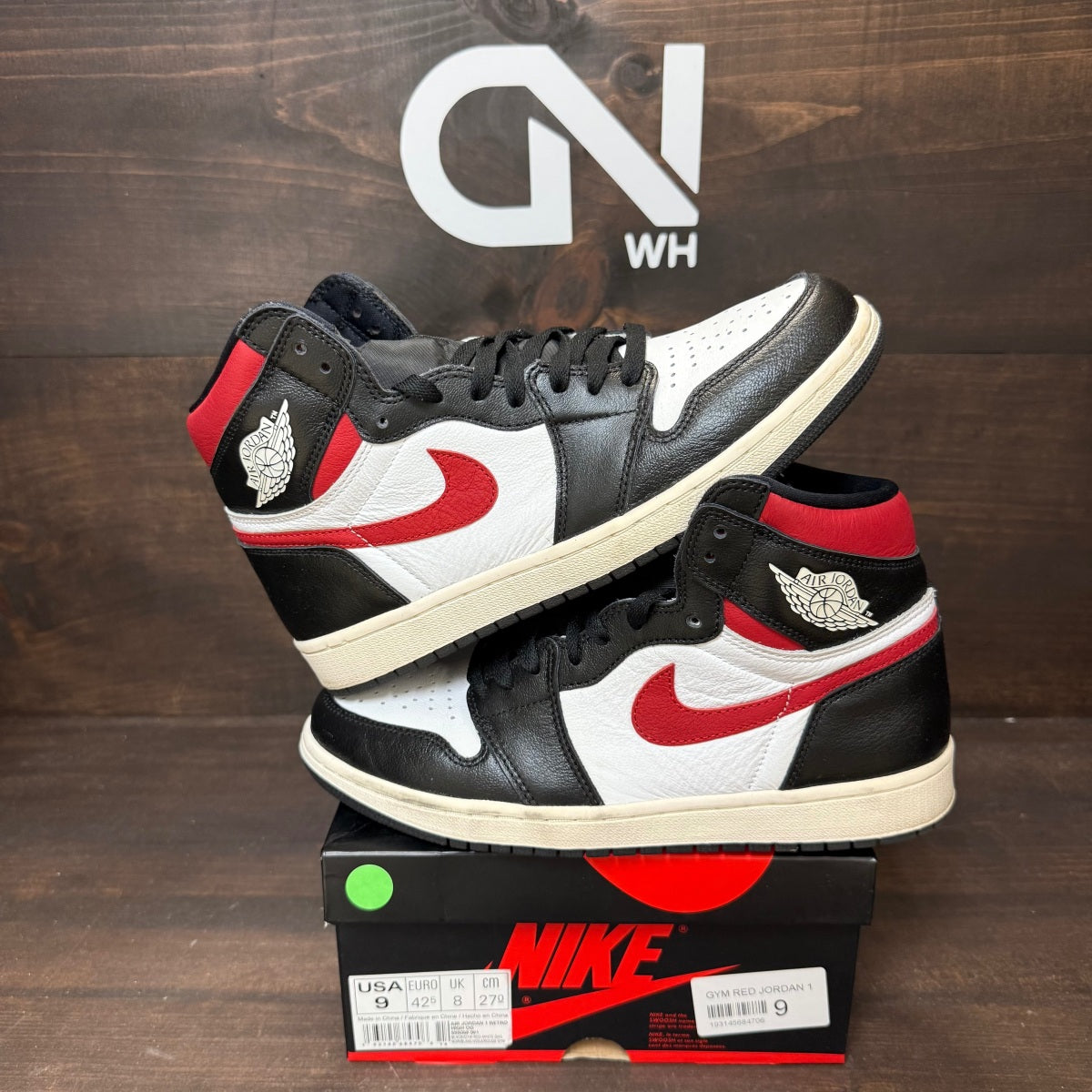 Jordan 1 Retro High Black Gym Red - Image 1
