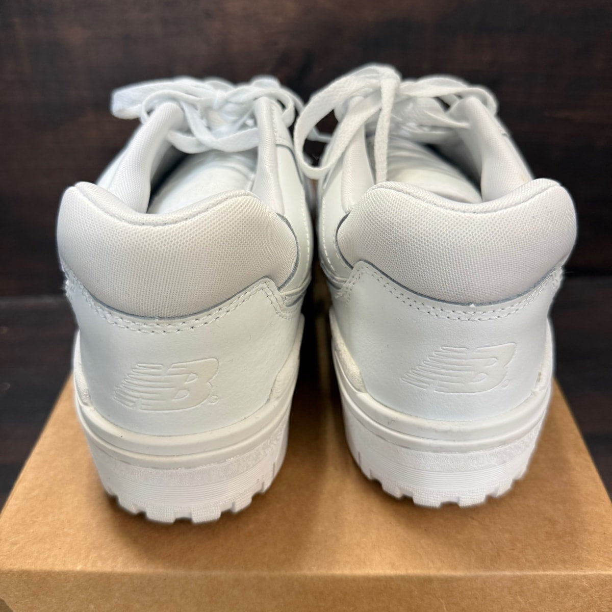 New Balance 550 Triple White (Women's) Size 12W (Pre-Owned) - Image 3