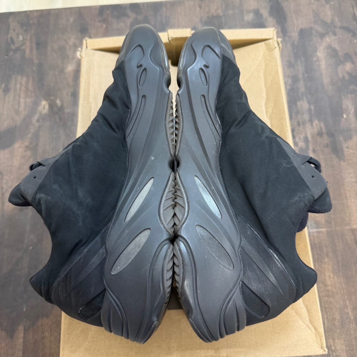 adidas Yeezy Boost 700 MNVN Triple Black Size 12 (Pre-Owned) - Image 5