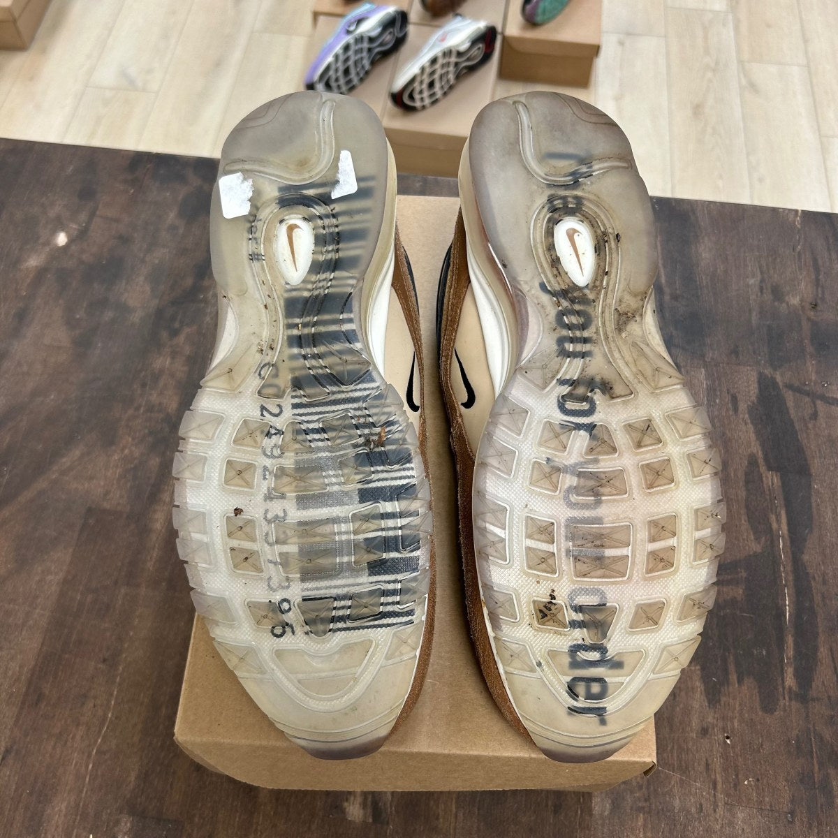Nike Air Max 97 Shipping Box Ale Brown Size 13 (Pre-Owned) - Image 5