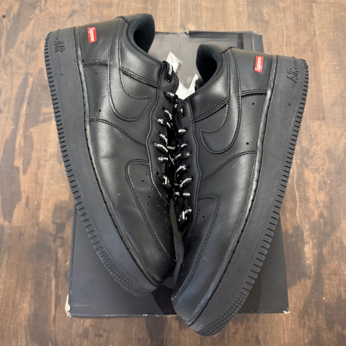 Nike Air Force 1 Low Supreme Black - Image 1