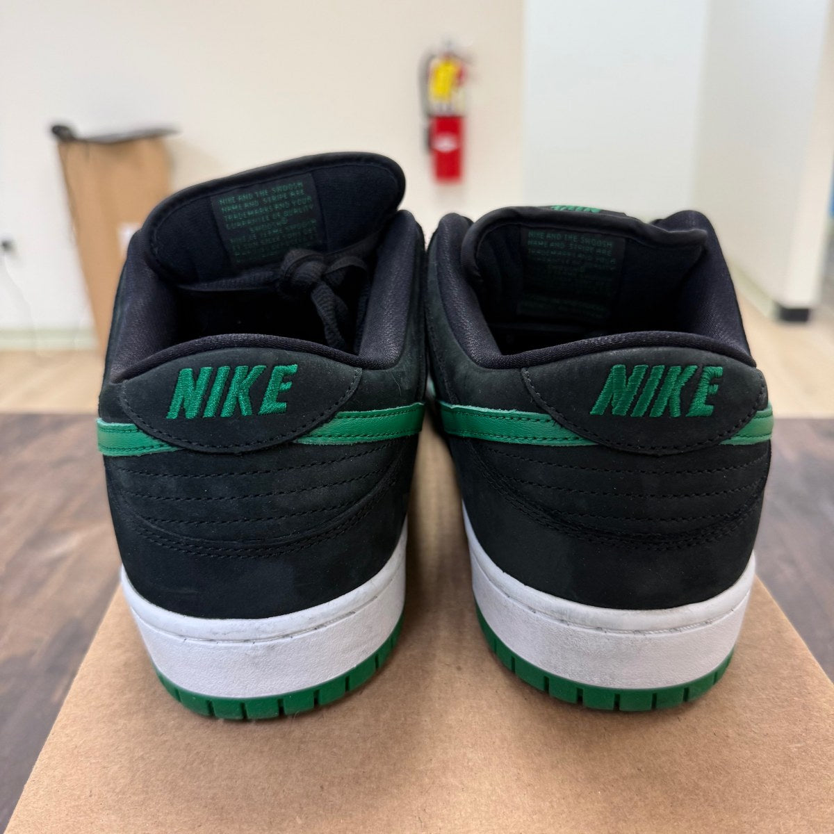 Nike SB Dunk Low Pro J Pack Black Pine Green Size 12 (Pre-Owned) - Image 4