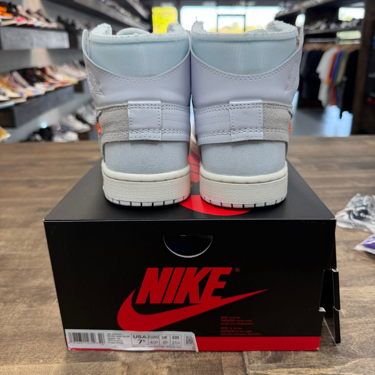 Jordan 1 Retro High Off-White Alaska Size 7.5 (Pre-Owned) - Image 3