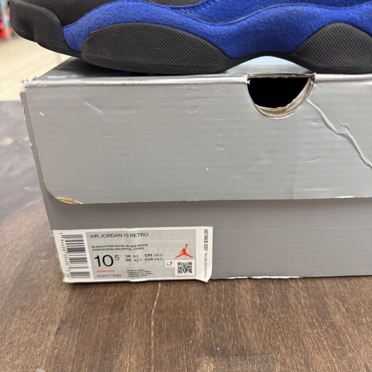 Jordan 13 Retro Black Hyper Royal - Image 6
