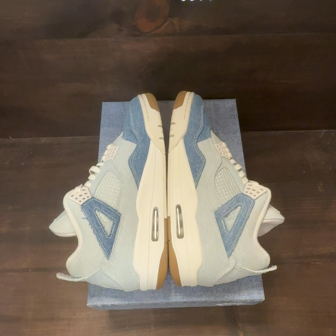 Jordan 4 Retro TEX Denim Worn Blue (Women's) - Image 6