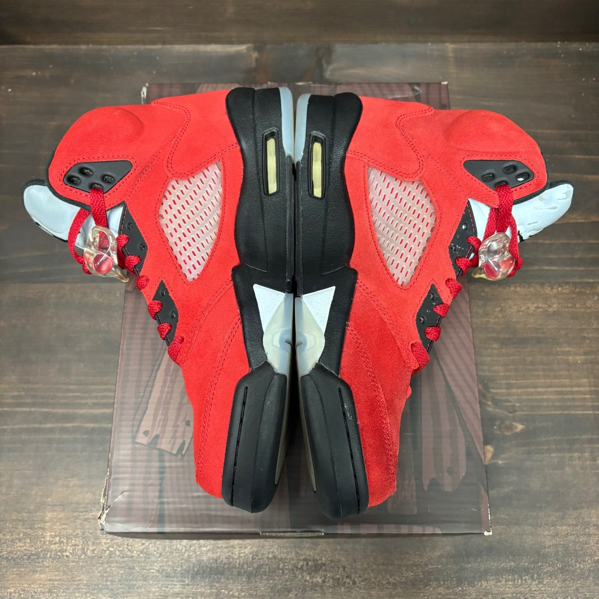 Jordan 5 Retro Raging Bull Red (2021) Size 9 (Pre-Owned)