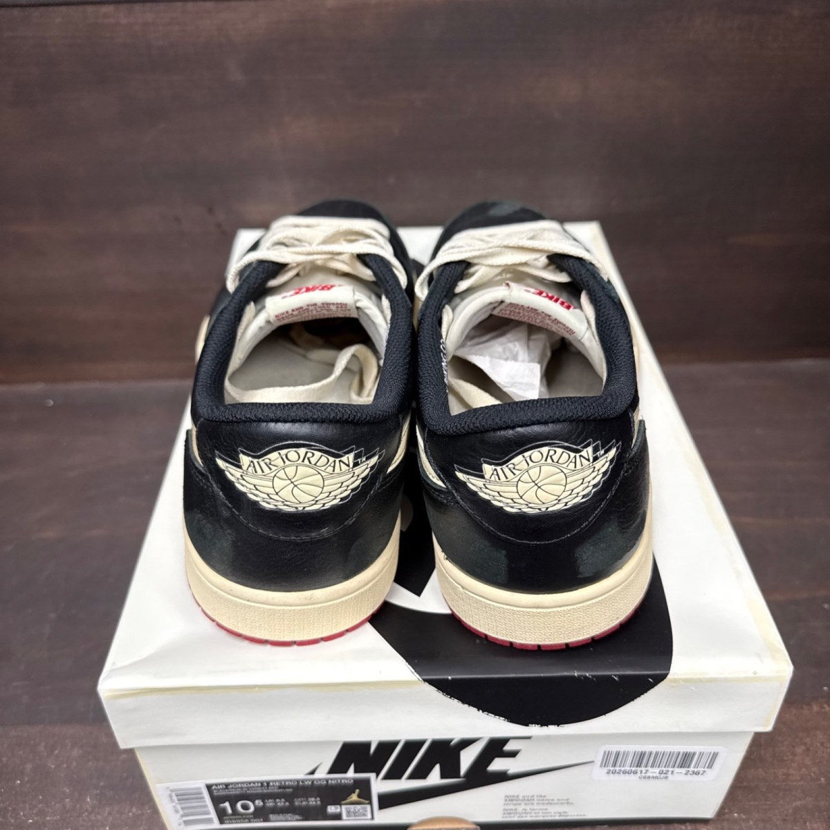 Jordan 1 Retro Low OG Nigel Sylvester Better With Time Size 10.5 (Pre-Owned) - sole