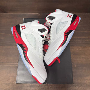 Jordan 5 Retro Fire Red Black Tongue (2025) - Image 2
