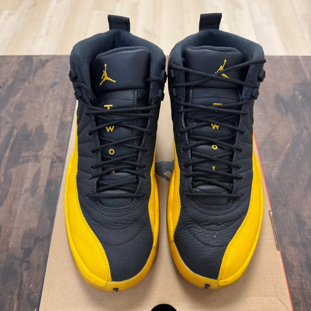 Jordan 12 Retro Black University Gold - Image 2