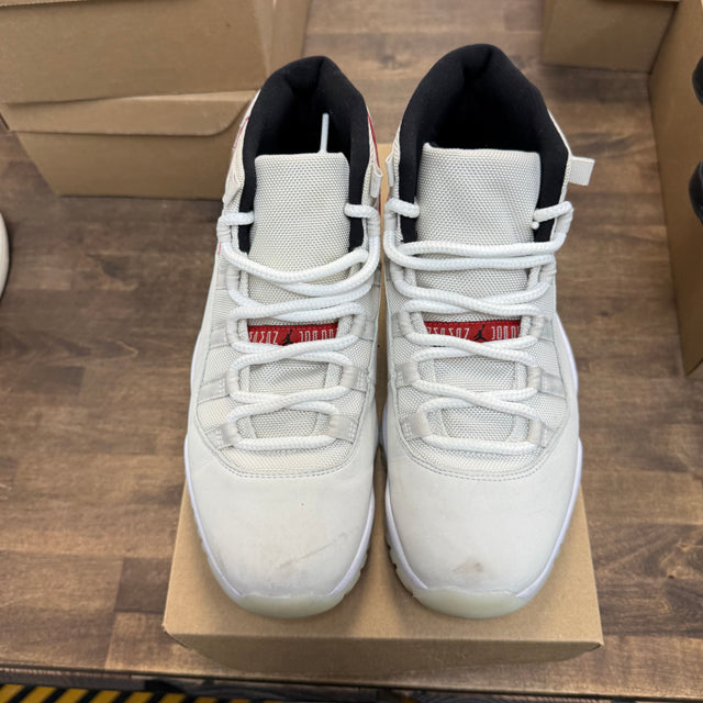 Pure Platinum Jordan 11 Retro (USED, No Box)