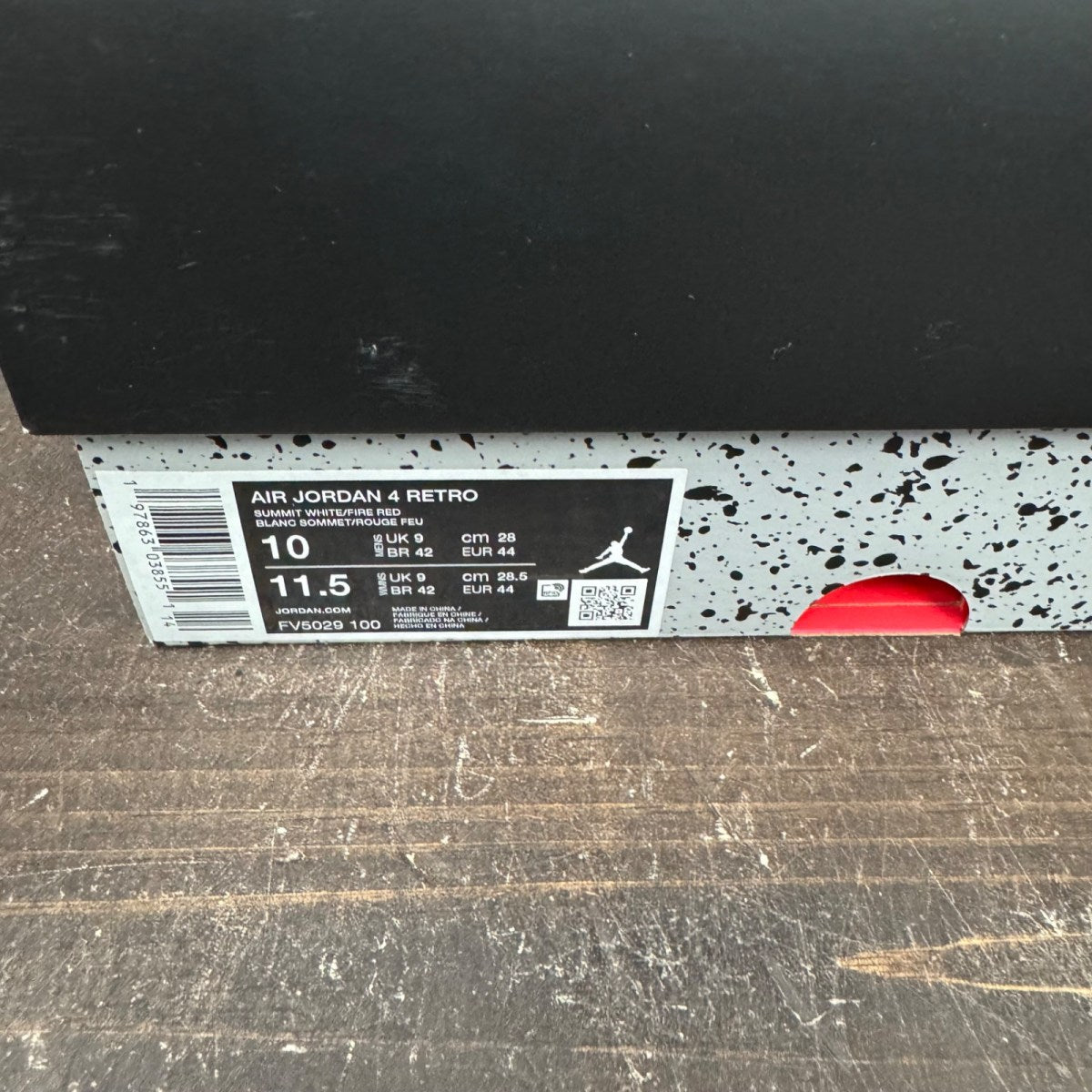 Jordan 4 Retro White Cement (2025) Size 10 (Pre-Owned) - aux