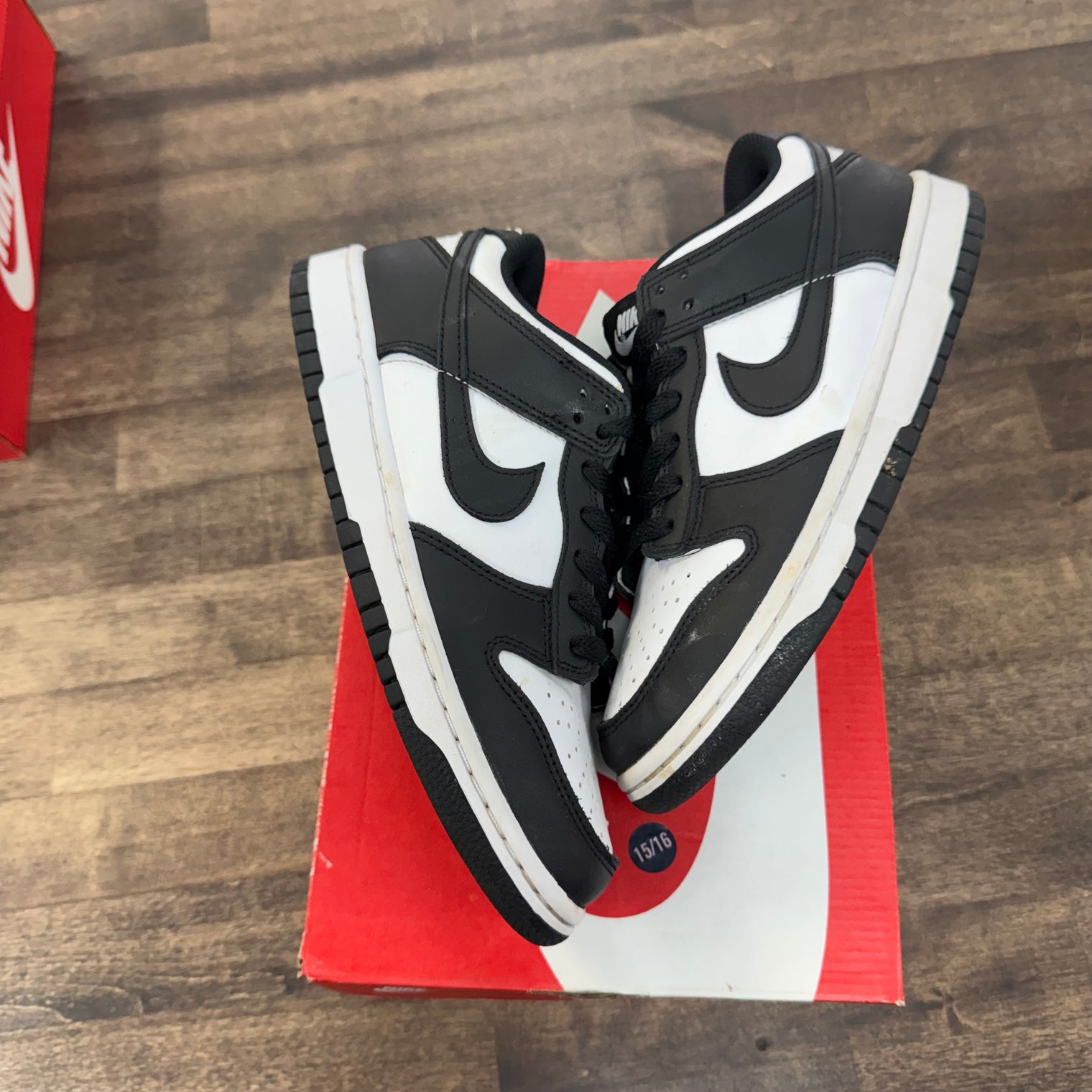 White Black Panda Dunk Low (GS) (USED)