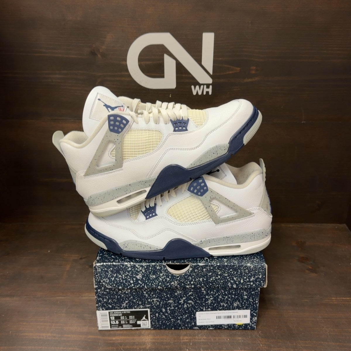 Jordan 4 Retro Midnight Navy - Image 1