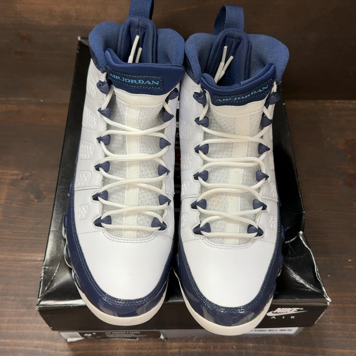 Jordan 9 Retro Pearl Blue Size 9.5 (Pre-Owned) - tag