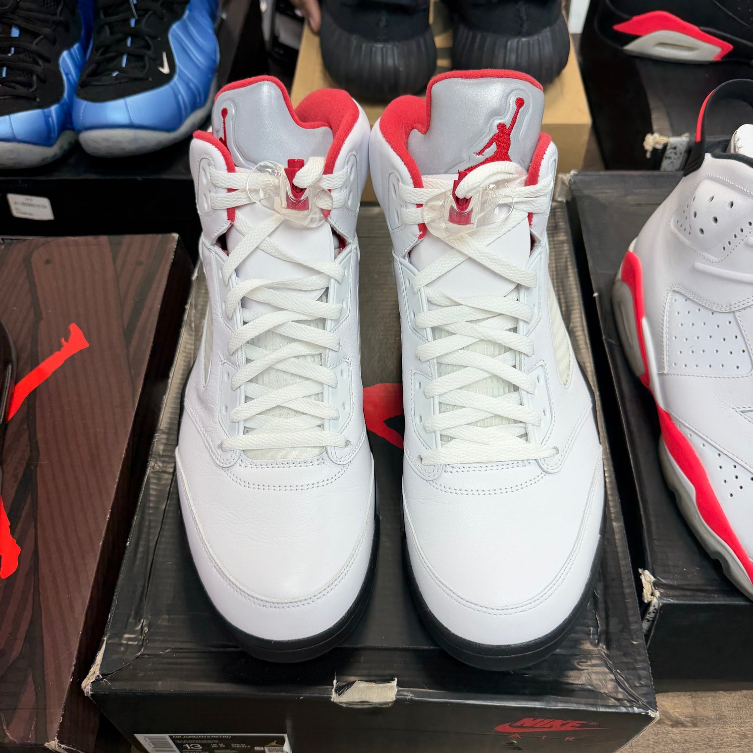 Fire Red Silver Tongue Jordan 5 Retro (2020) (USED)