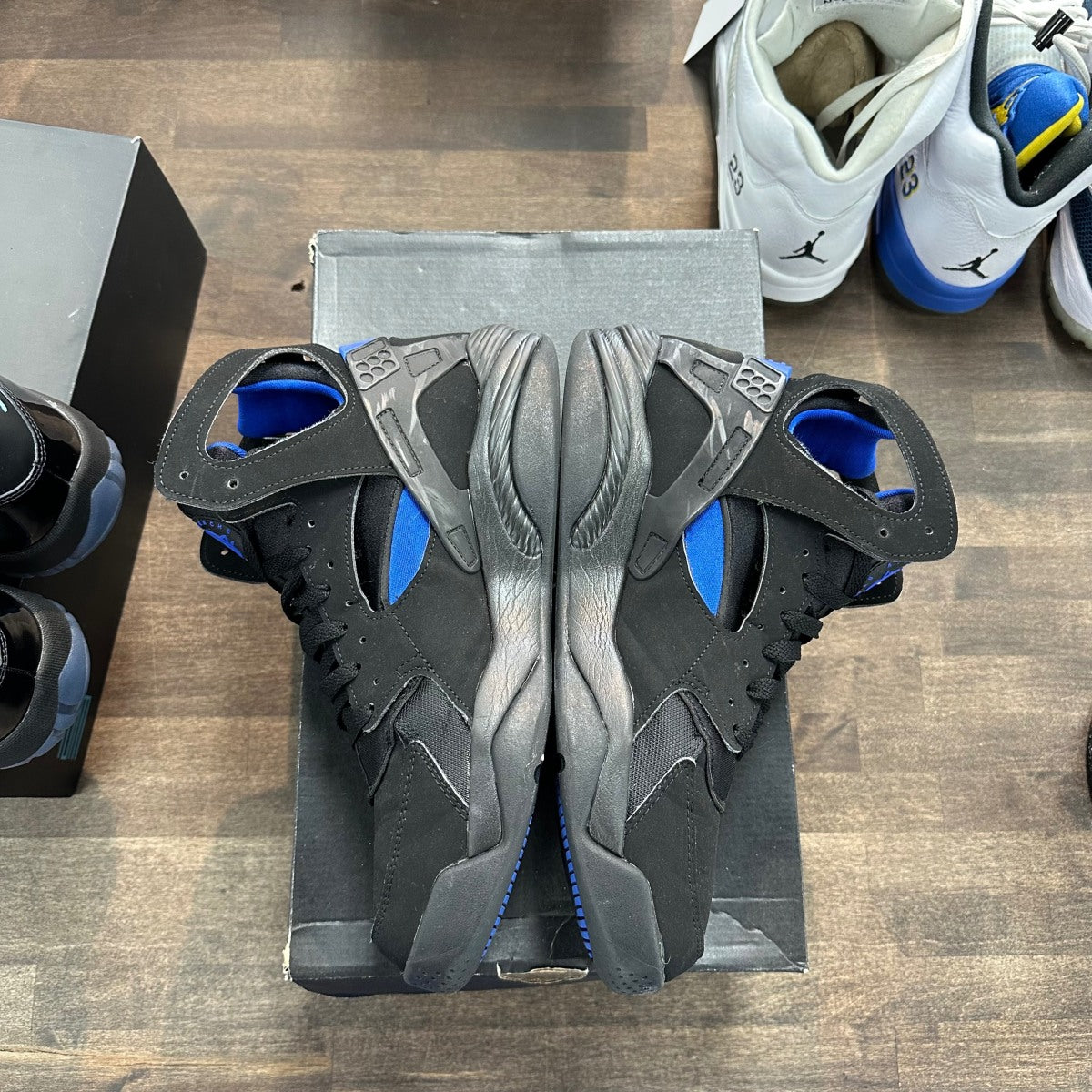 Nike Air Flight Huarache Black Lyon Blue (2015) - Image 3