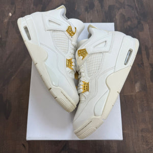 Jordan 4 Retro Metallic Gold (Women's) - Image 1