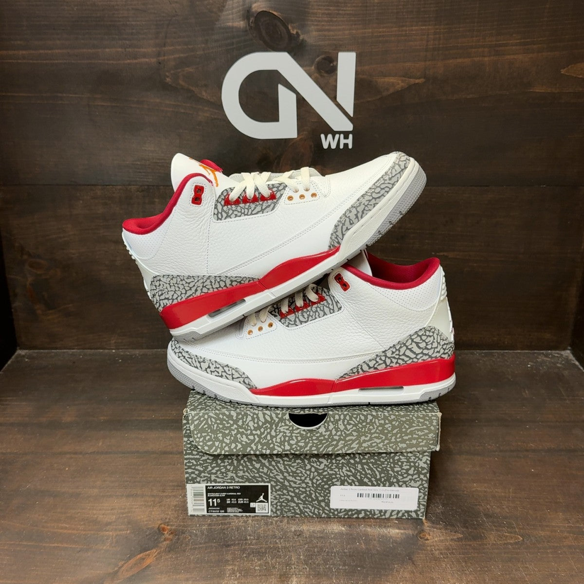 Jordan 3 Retro Cardinal Red - Image 1