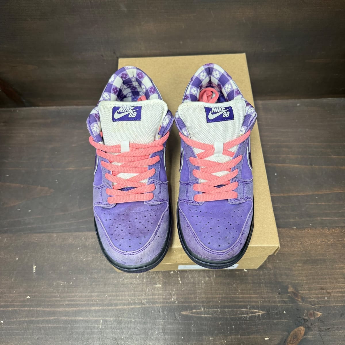 Nike SB Dunk Low Concepts Purple Lobster Size 7.5 (Pre-Owned) - back