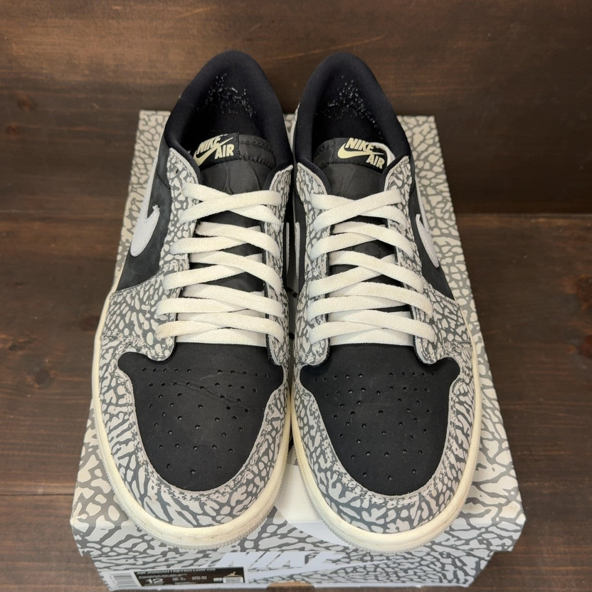 Jordan 1 Retro Low OG Black Cement - Image 3