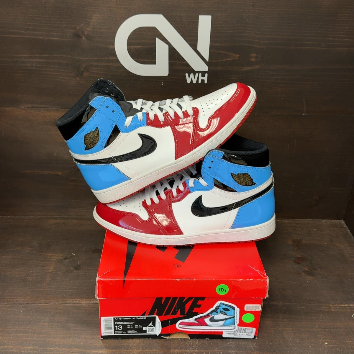 Jordan 1 Retro High Fearless UNC Chicago - Image 1