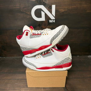 Jordan 3 Retro Cardinal Red Size 11 (Pre-Owned) - Image 1