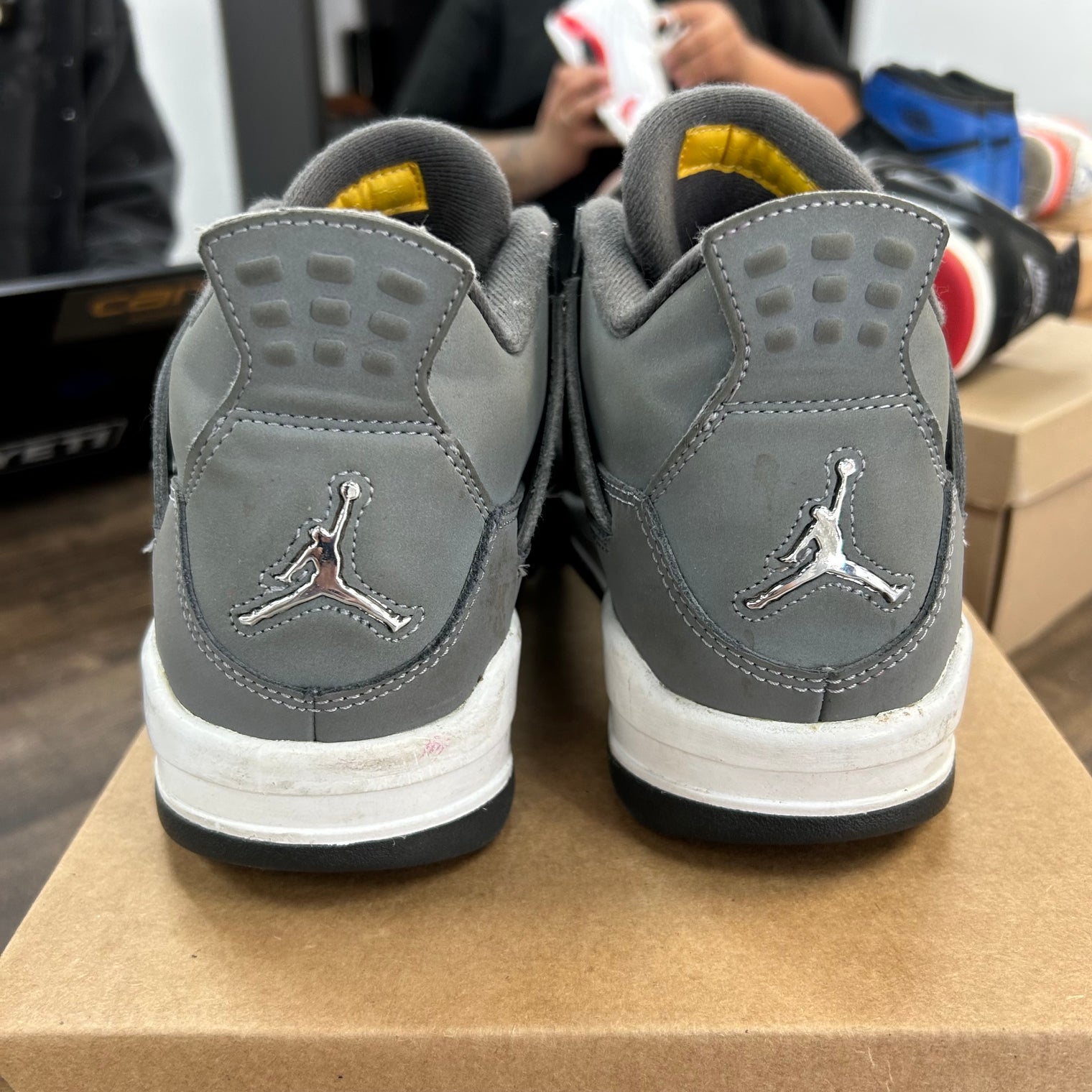 (GS) Cool Grey Jordan 4 Retro (2019) (USED, No Box)