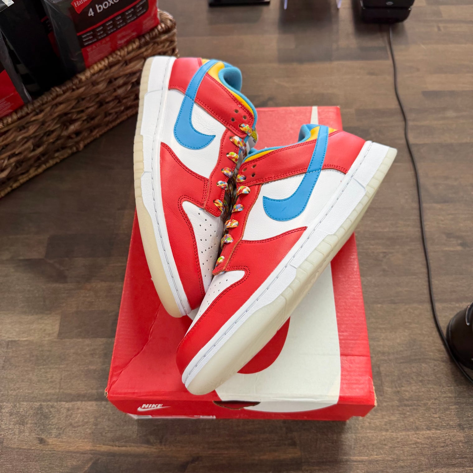 LeBron James Fruity Pebbles Nike Dunk Low (USED)