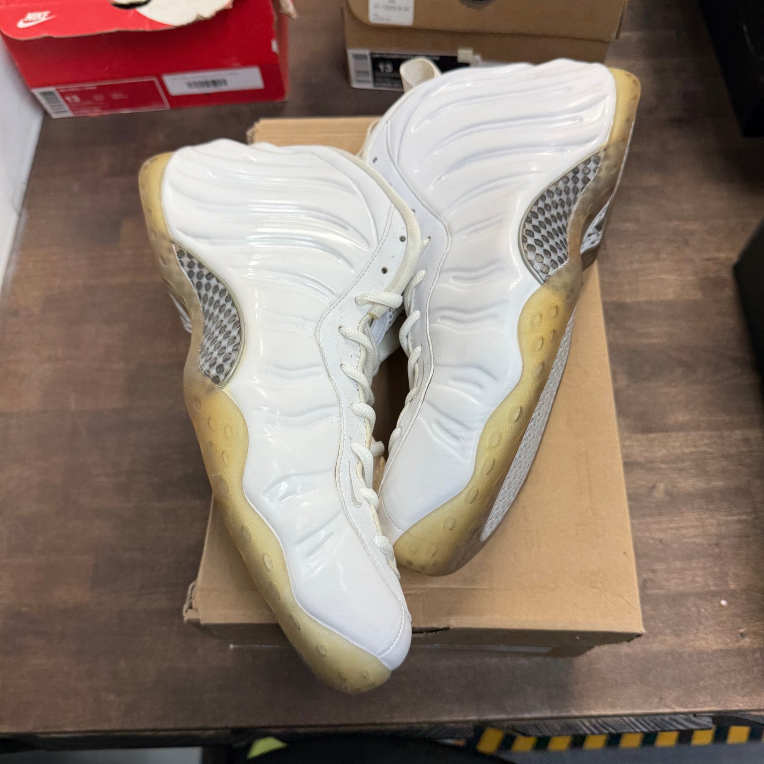 Nike Air Foamposite One White Out (US 13) (USED)
