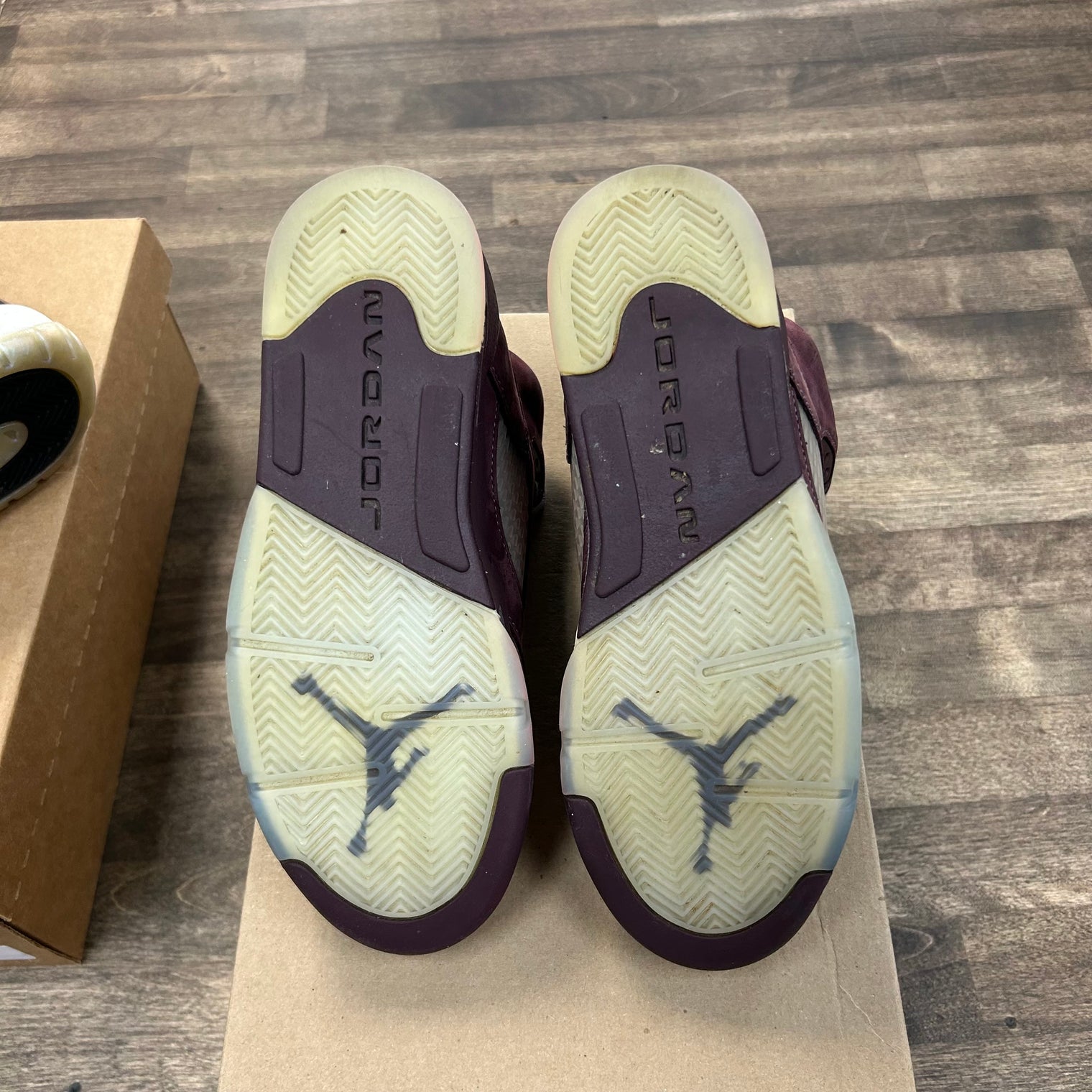 Jordan 5 Retro Burgundy (GS) (2023) (US 5.5Y) (USED, No Box)