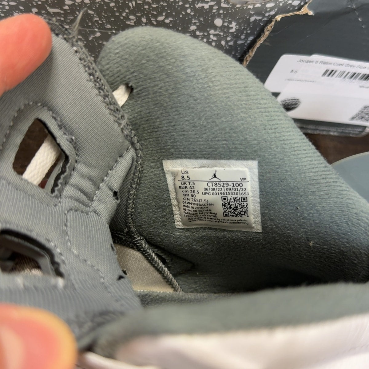 Jordan 6 Retro Cool Grey - Image 8