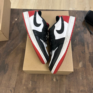 Jordan 1 Retro Low OG Black Toe (2023) Size 9.5 (Pre-Owned) - Image 1