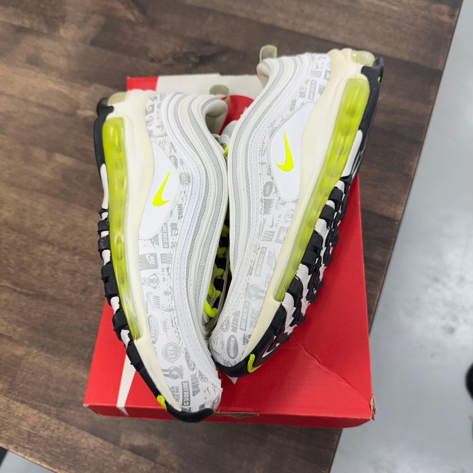 Just Do It White Air Max 97 GS (Used)