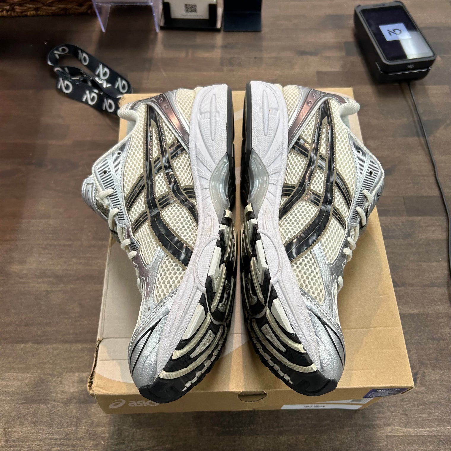 Cream Black Metallic Plum Asics Gel Kayano 14 (USED)