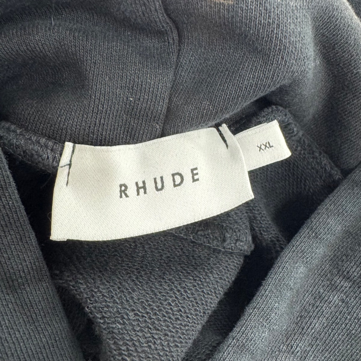 Rhude Moonlight Tropics Print Oversized Vintage Hoodie Black Size xxl (Pre-Owned) - side