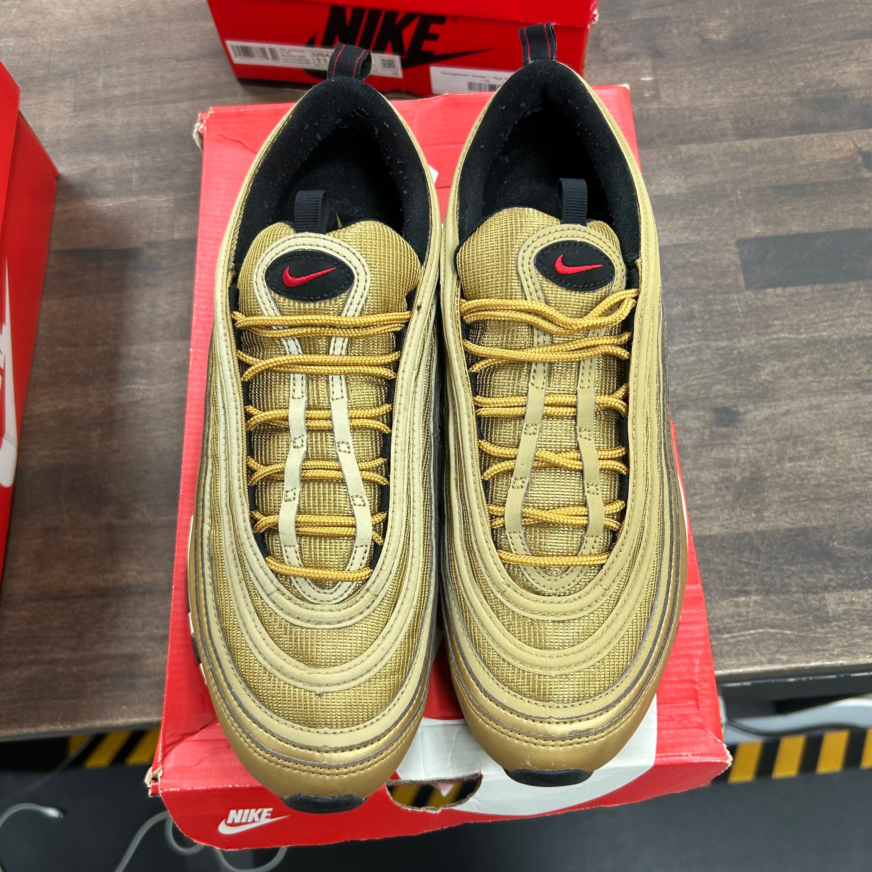 Nike Air Max 97 Metallic Gold (USED) Size 11 (Pre-Owned) - Image 2