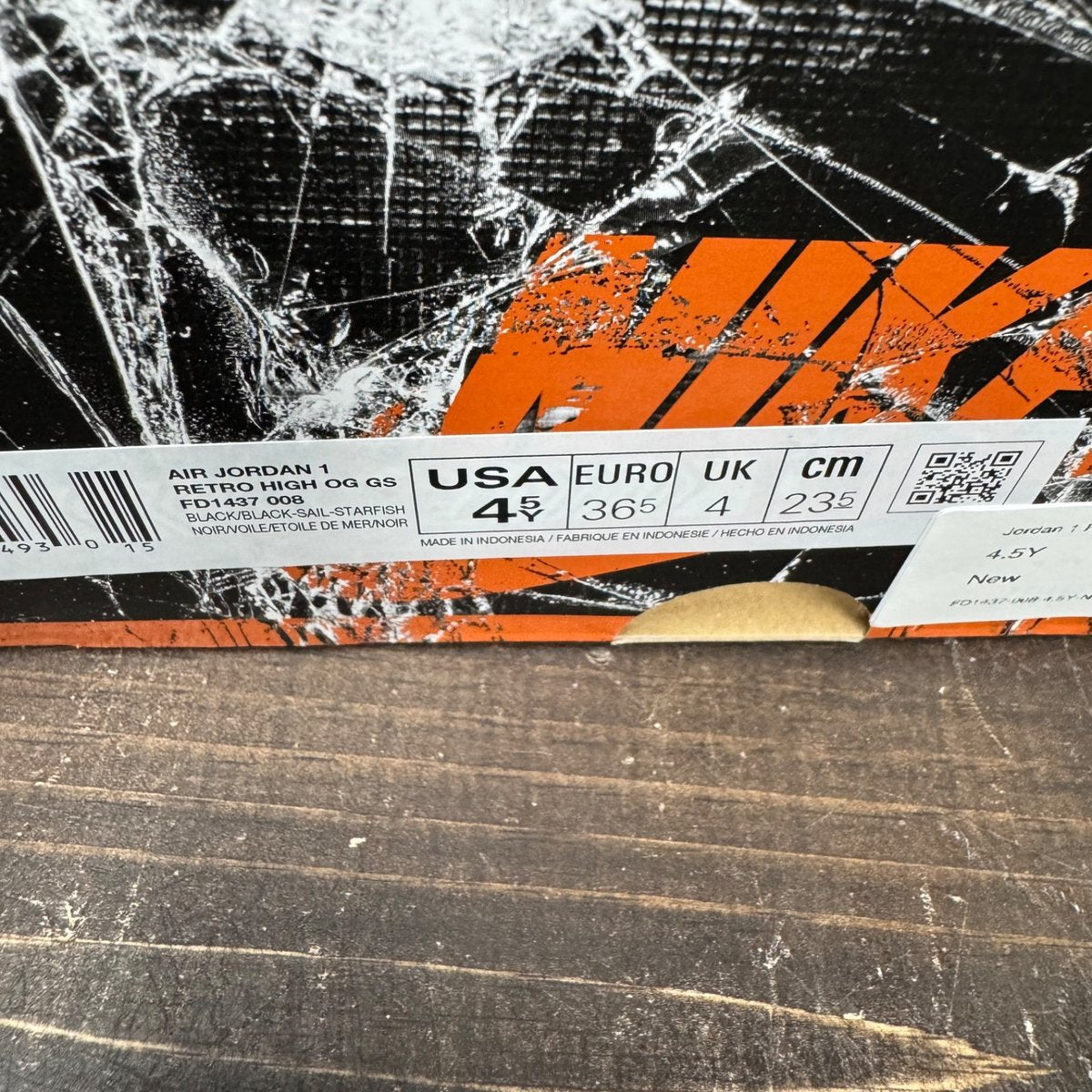 Jordan 1 Retro High OG Shattered Backboard (2025) (GS) Size 4.5Y - aux