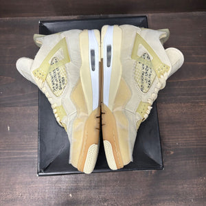 Jordan 4 Retro Off-White Sail (Women's) - Image 4