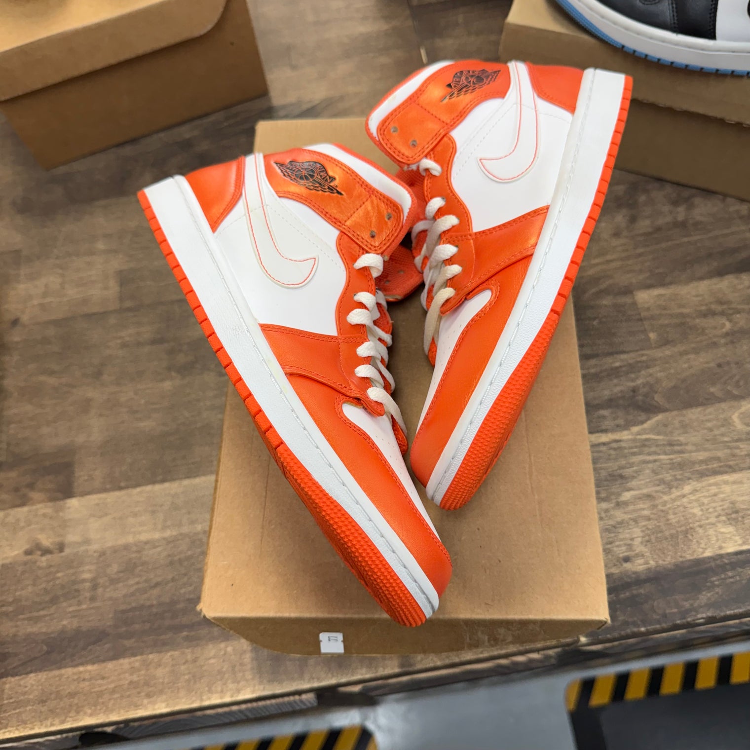 Metallic Orange Jordan 1 Mid (USED, No Box)
