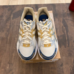 ASICS Gel-1130 Cream Pure Silver Gold Blue Size 7.5 (Pre-Owned) - Image 2