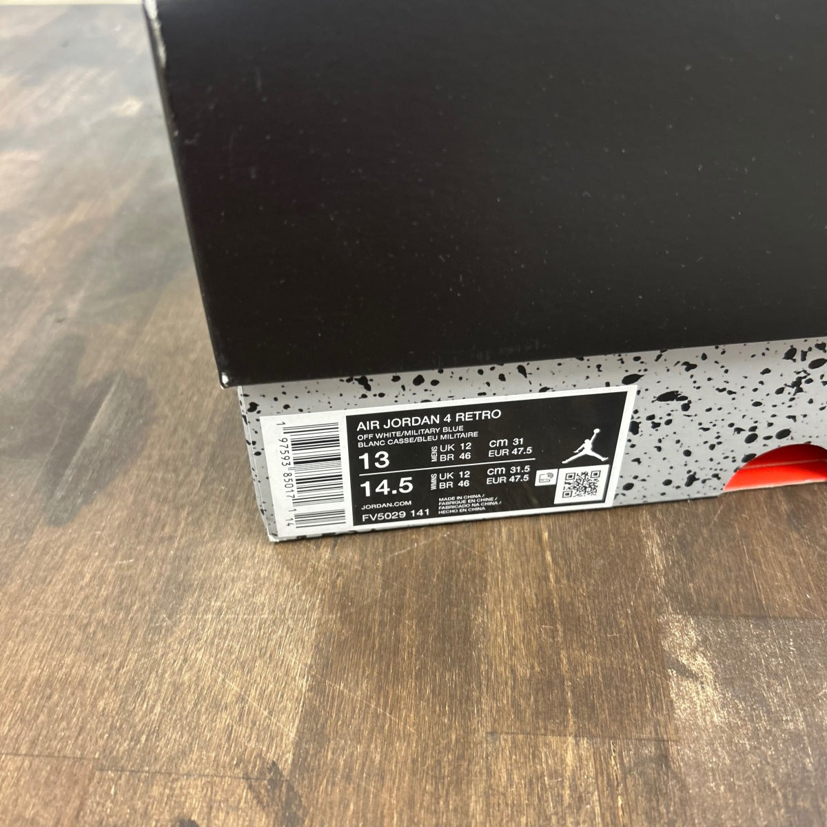 Jordan 4 Retro Military Blue (2024) Size 13 (Pre-Owned) - Image 6