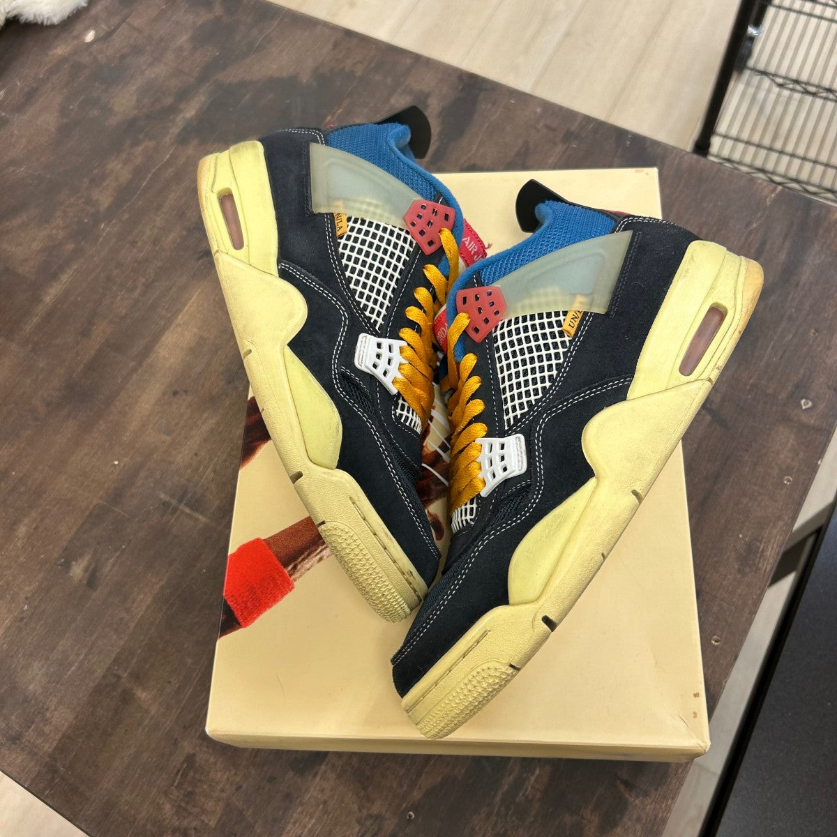 Jordan 4 Retro Union Off Noir - Image 1