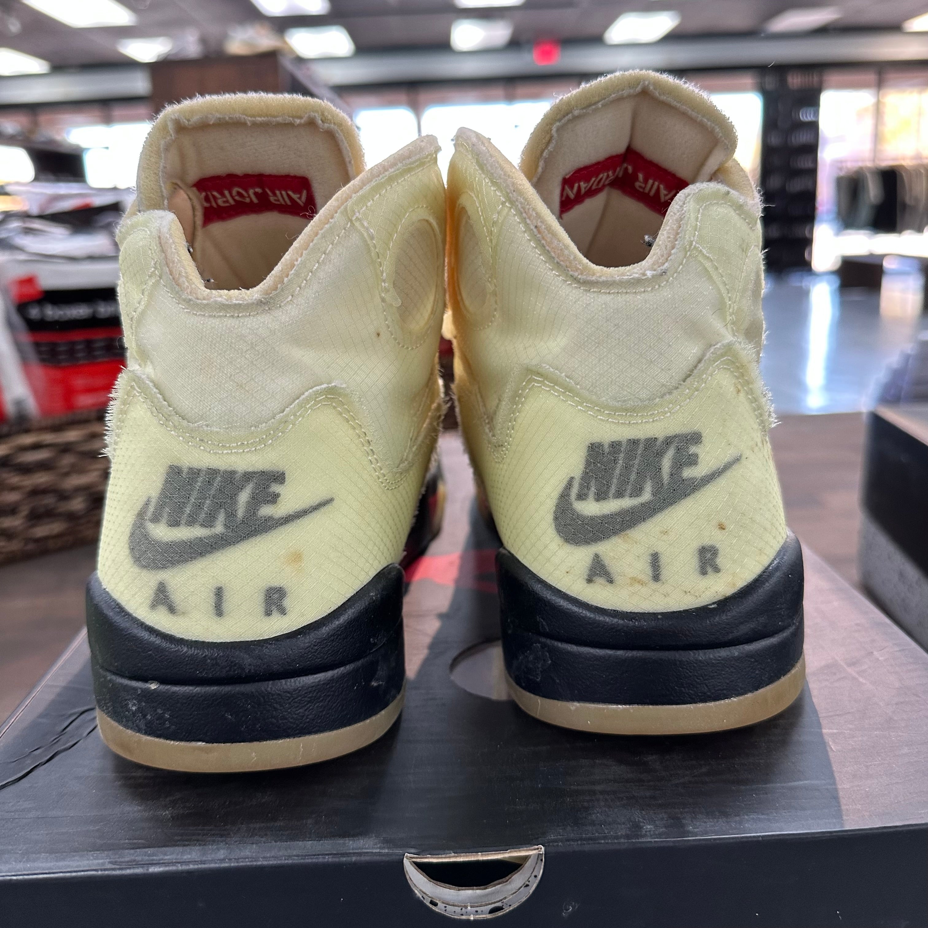 Jordan Off-White Sail Jordan 5 Retro (USED) Size 11 (Pre-Owned) - Image 4