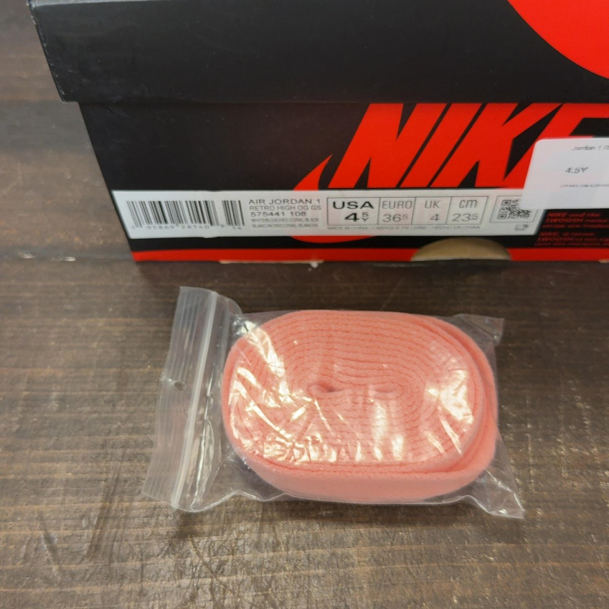Jordan 1 Retro High OG Bleached Coral (GS) - Image 6