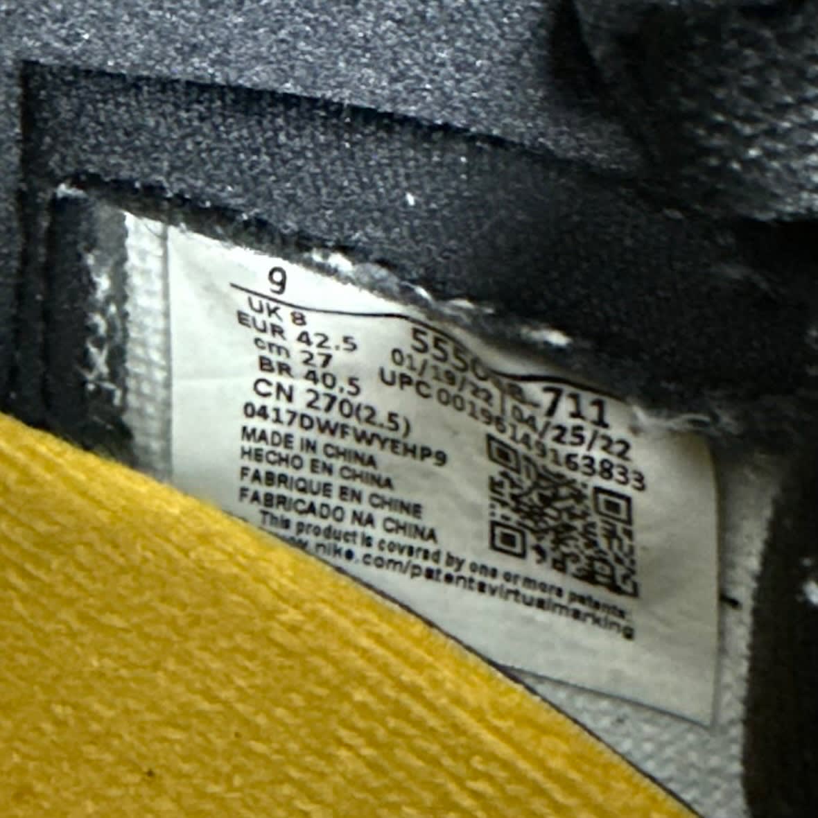 Jordan 1 Retro High OG Taxi Size 9 (Pre-Owned) - aux