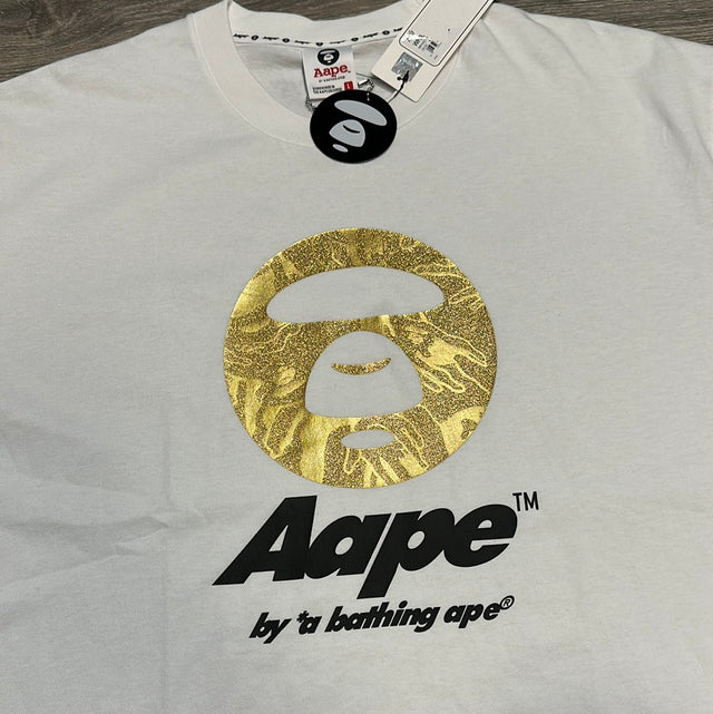 Aape by Bape Gold Logo Tee