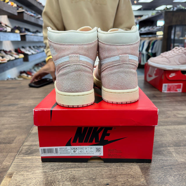 Washed Pink Jordan 1 High (W) (USED)