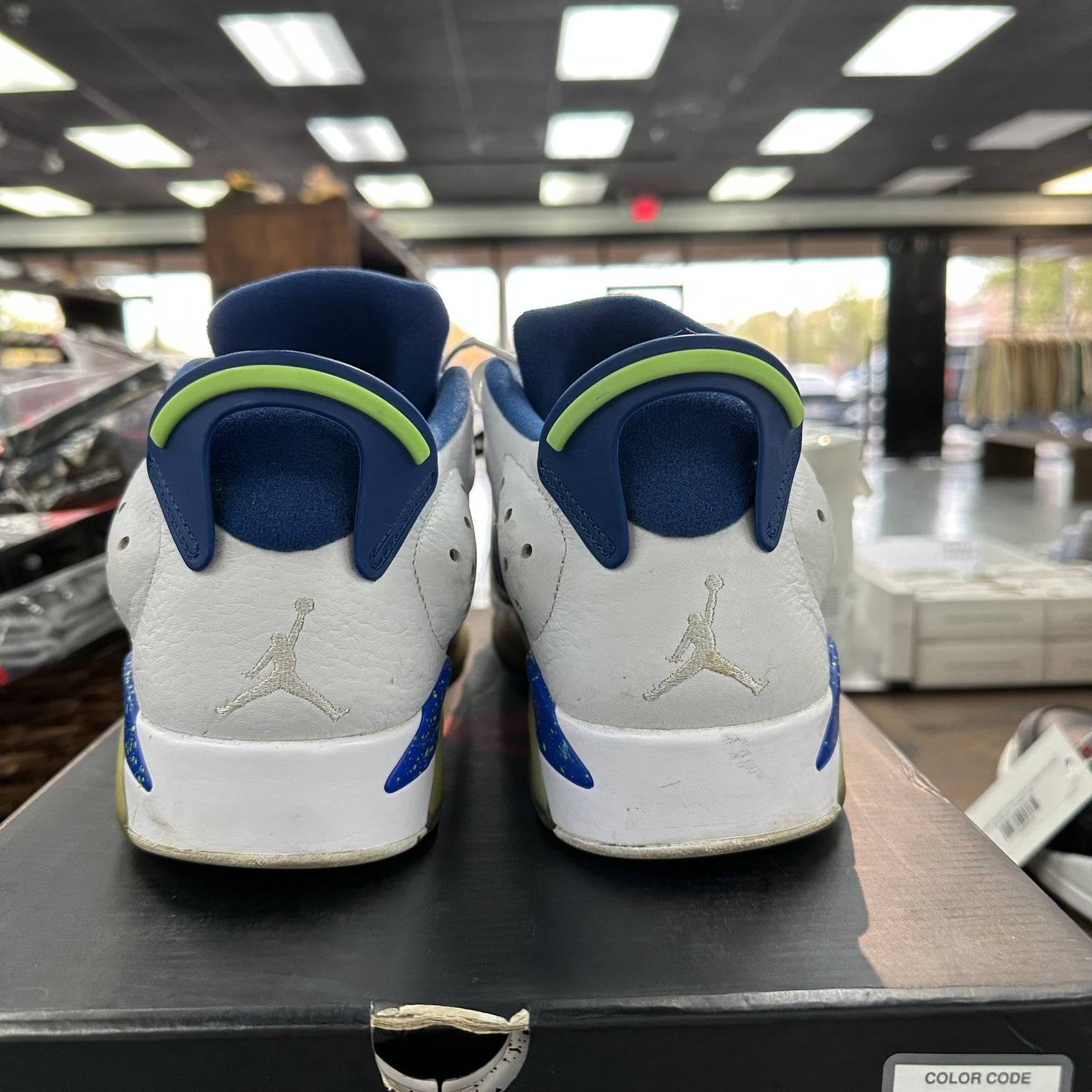 Ghost Green Jordan 6 Retro Low (USED, Replacement Box)