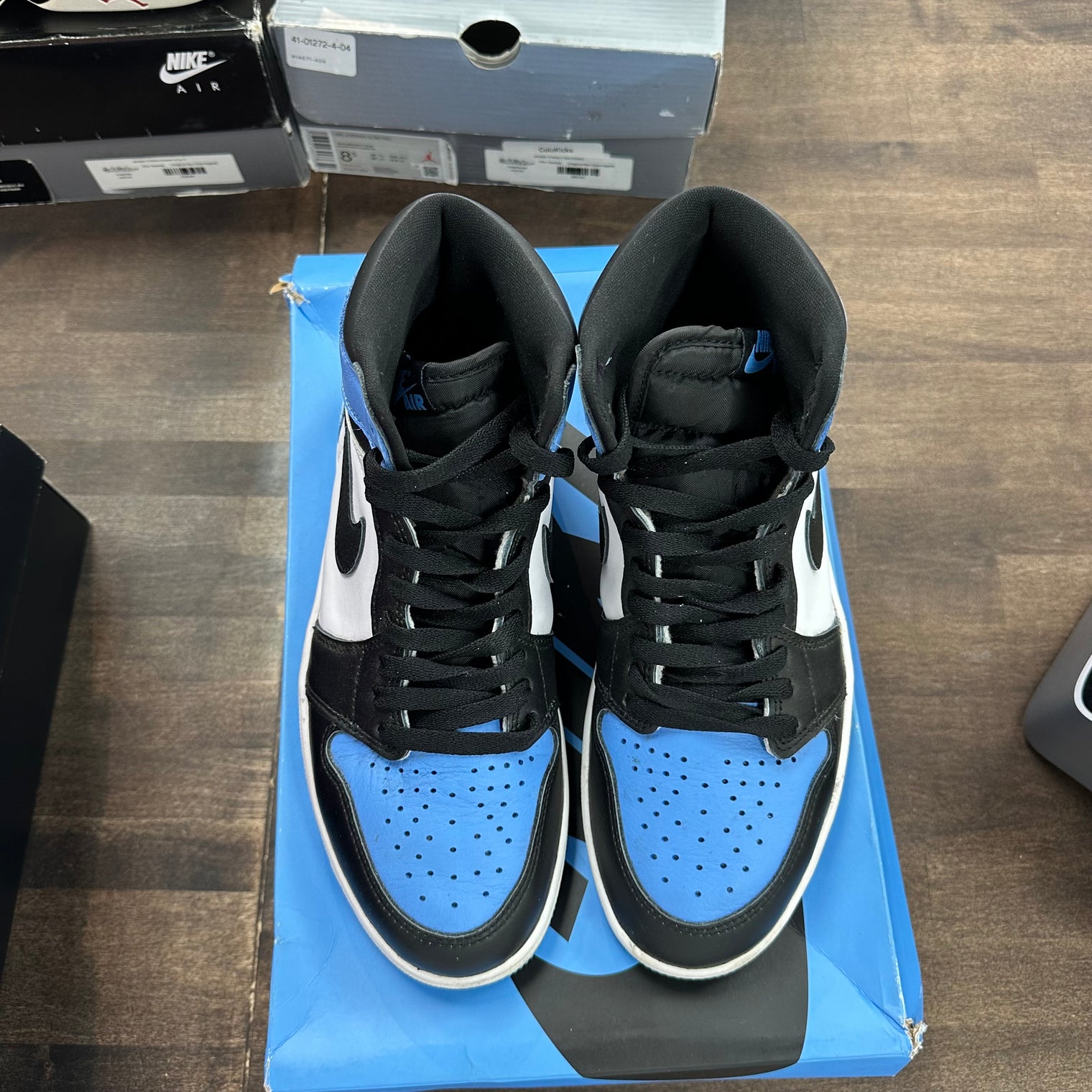 UNC Toe Jordan 1 Retro High OG (USED)