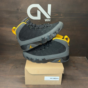 Jordan 9 Retro Dark Charcoal University Gold Size 11 (Pre-Owned) - Image 1